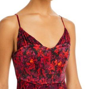 Cinq à Sept Stargazer Lilies Sleeveless Maxi Dress